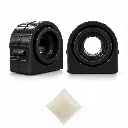 Kit 2 Gomas Barra Estabilizadora Delantera- Volkswagen Bora, Jetta, Golf, Passat, Tiguan, Beetle, Jetta Clásico, Golf A4 / Audi A3, TT. Poliuretano Negro