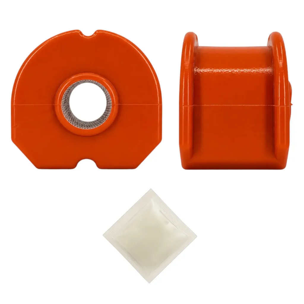 [965-ZBEXP97T] Kit 2 Gomas Barra Estabilizadora Trasera Ford Expedition 1997-2002 / Lincoln Navigator 1998-2002 4x2 — Poliuretano Naranja 20 mm