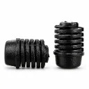 Kit 2 Piezas Tope de Cofre Poliuretano Negro — Chevrolet Monza y Aveo (Todas las versiones)
