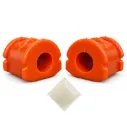 Kit 2 Gomas Barra Estabilizadora Trasera Chevrolet Equinox 2005-2006 / Pontiac Torrent 2006 - Poliuretano Naranja