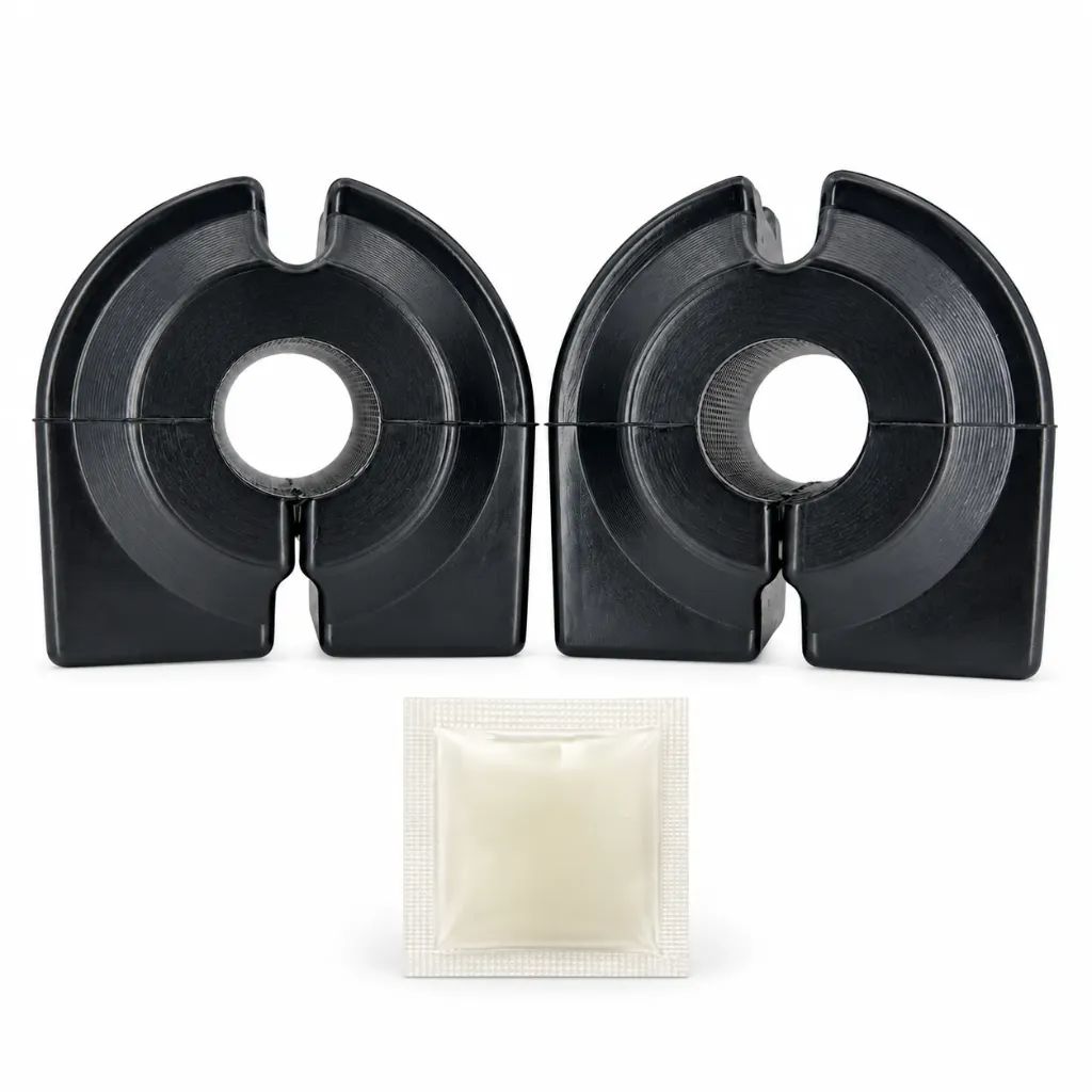 [965-ZBBMW5D10N] BARRA ESTAB BMW SERIE 5 04-10 DELANTERA POLIURETANO NEGRO