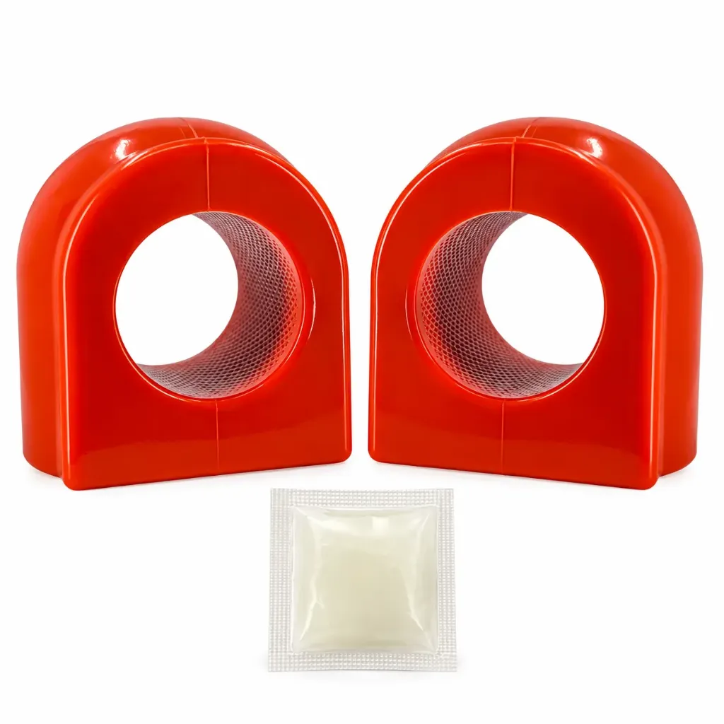 [965-ZBSILVER19D] KIT 2 GOMAS BARRA ESTAB CHEVROLET SILVERADO 1500, GMC SIERRA 1500, 5.3L V8 (19-24) DELANTERA
