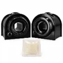 KIT 2 GOMAS BARRA ESTAB FORD FOCUS (08-11), MAZDA 3 (08-13) 15.8 mm DELANTERA POLIURETANO NEGRO