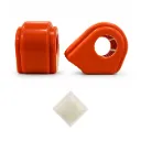 Kit de 2 Gomas Barra Estabilizadora Trasera Chevrolet Trailblazer (02-09), Trailblazer SS (06-09) / GMC Envoy (02-09), Envoy Denali (05-09) - Naranja Poliuretano