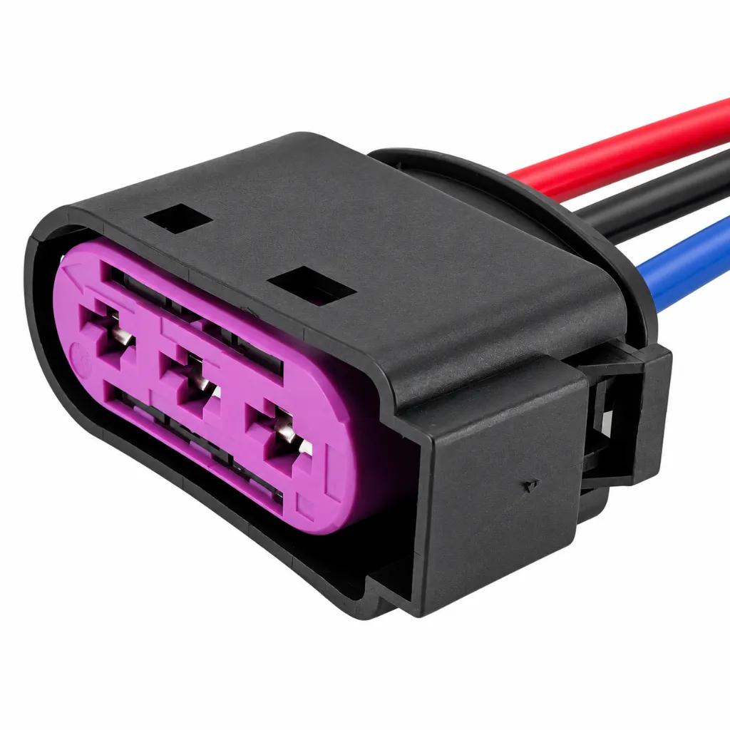 Arnés Conector Hembra 3 Pines Volkswagen Jetta A4 Golf