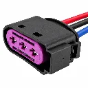 Arnés Conector Hembra 3 Pines Volkswagen Jetta A4 Golf